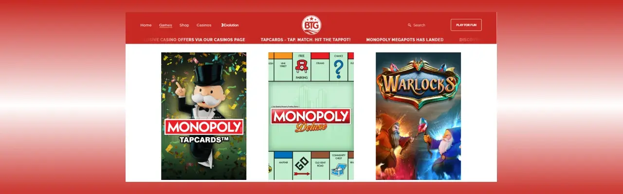 Big time gaming casinos online